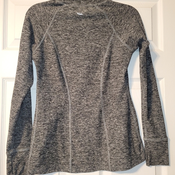 Beyond Yoga Spacedye Quarter Zip Shirt Size Small Black Gray - Picture 3 of 9